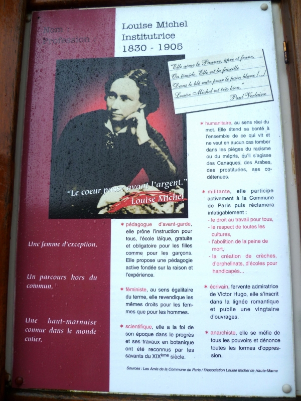 voyage,culture,louise michel,hommage,vroncourt la coté