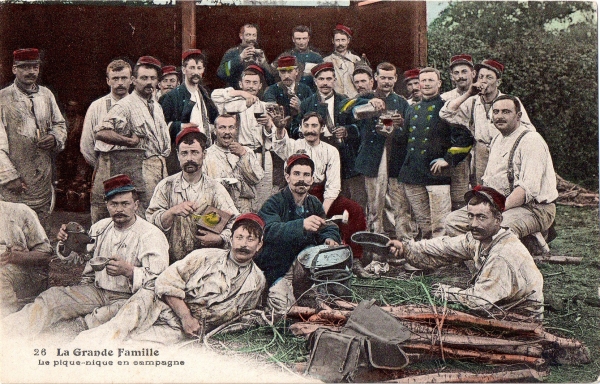 cartes postales, cartes militaires, armée, classe 1906, histoire, humour