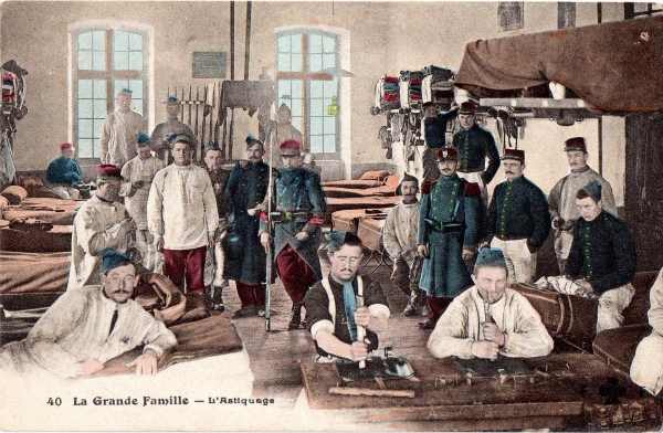 cartes postales, cartes militaires, armée, classe 1906, histoire, humour