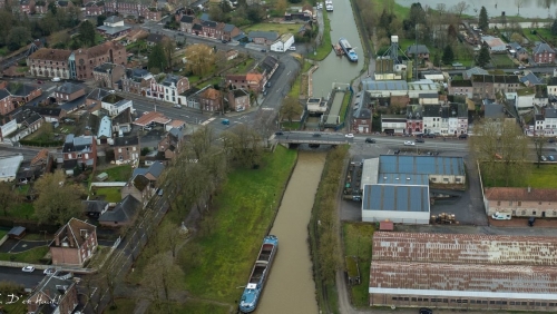 écluse,péniches,canal,sambre,landrecies,souvenirs
